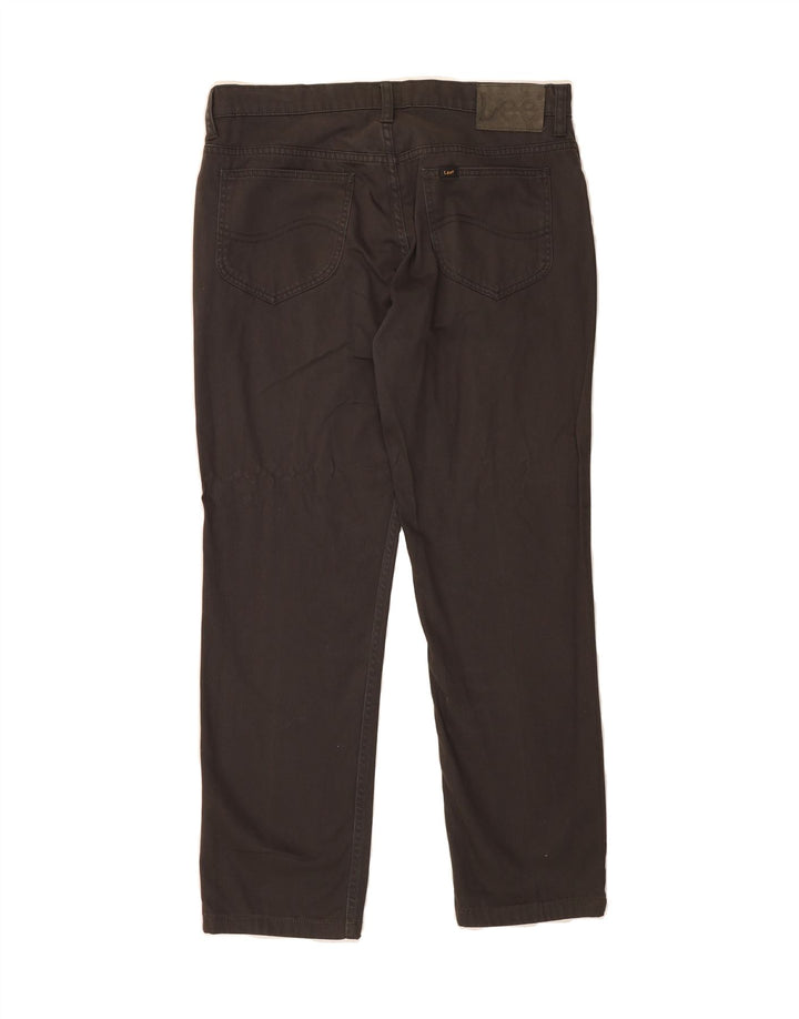 LEE Mens Rider Straight Casual Trousers W31 L27 Grey Cotton Vintage Lee and Second-Hand Lee from Messina Hembry 
