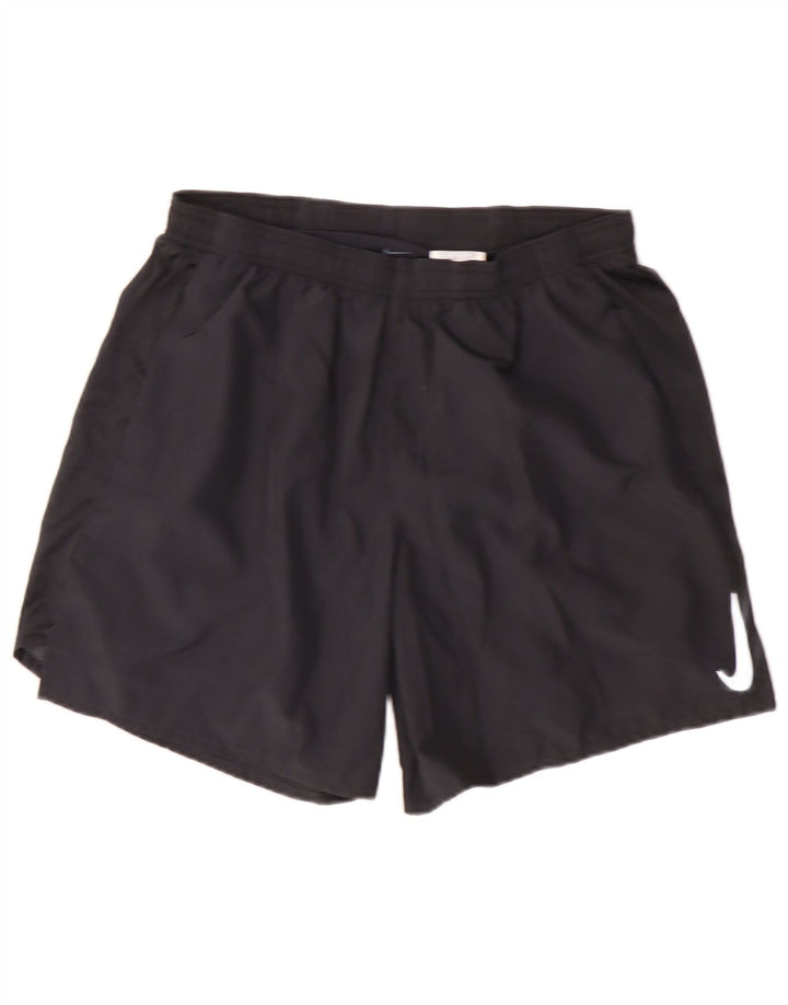 Shorts esportivos femininos NIKE Dri Fit UK 16 grande poliéster preto