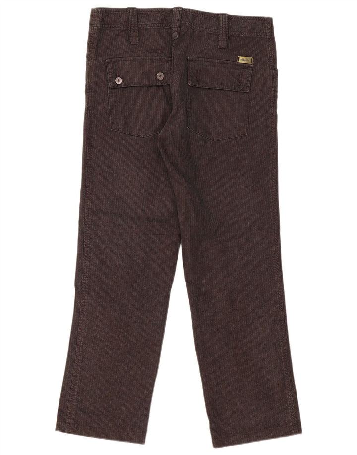 Calça cargo feminina ELLESSE reta IT 44 médio W32 L28 listrado cinza