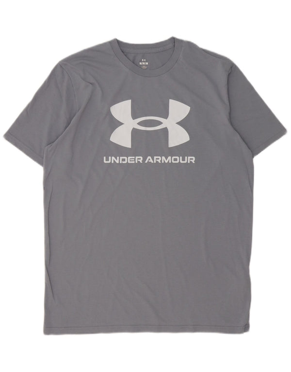 Camiseta masculina Under Armour Loose Fit Graphic Top Algodão Cinza Médio