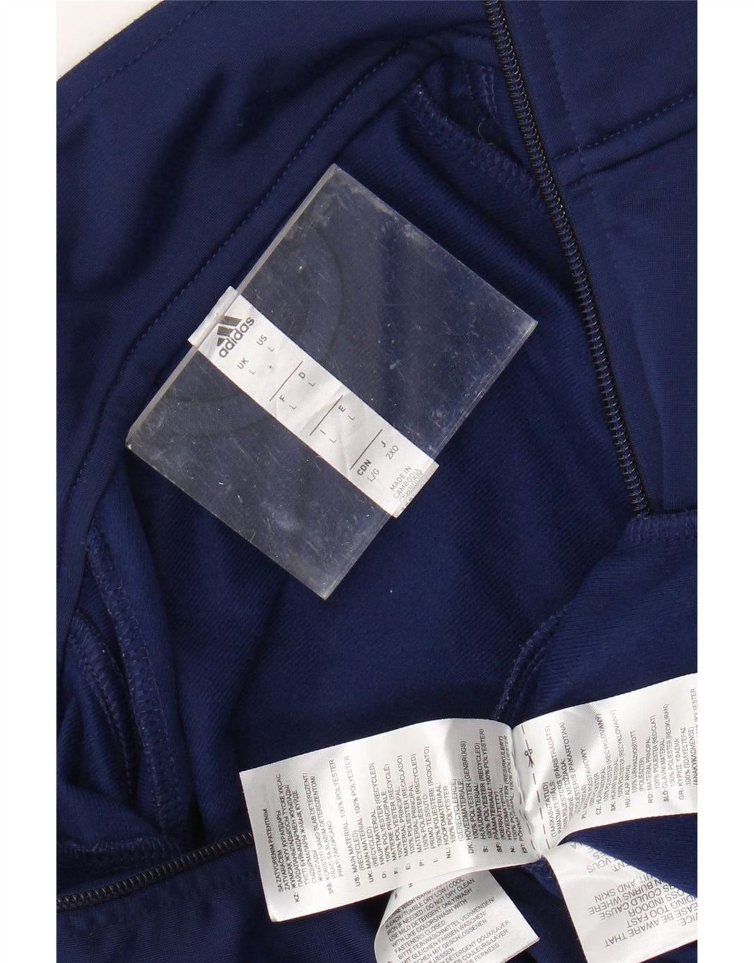 ADIDAS Mens Tracksuit Top Jacket Grande Azul Marinho