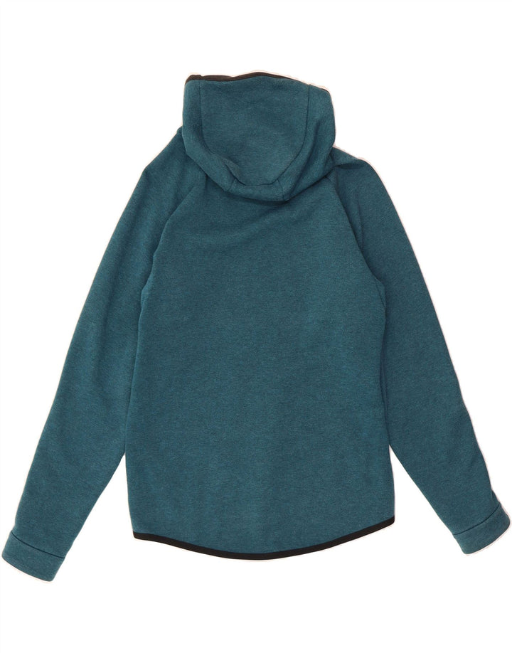 NIKE Mens Zip Hoodie Sweater Small Turquoise Cotton Vintage Nike and Second-Hand Nike from Messina Hembry 