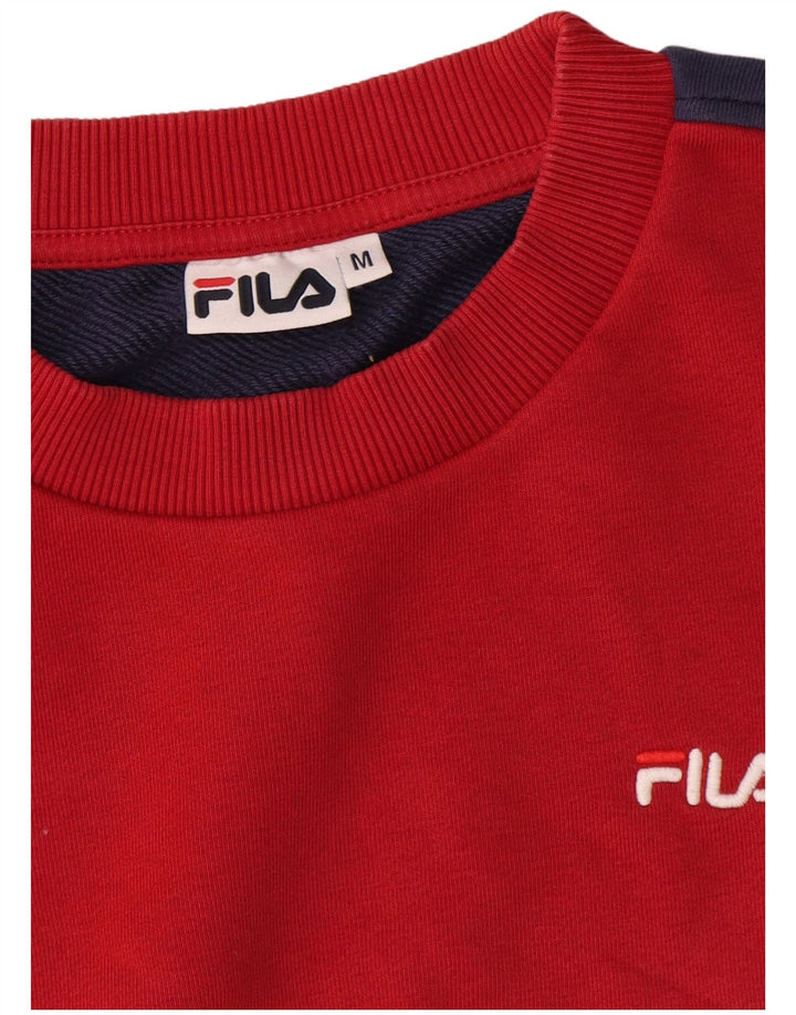 Fila moletom masculino jumper médio azul marinho algodão colorblock