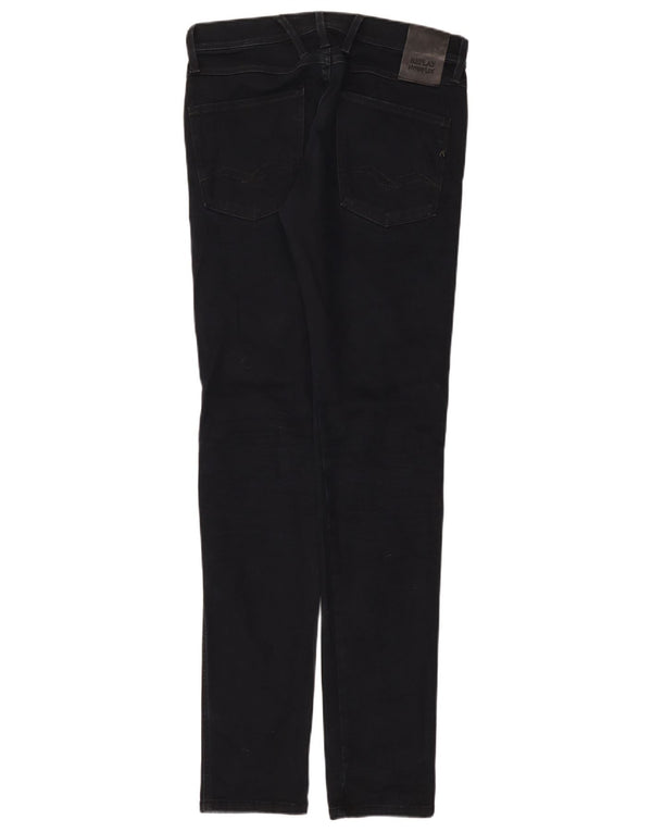 Replay Mens Slim Jeans W31 L34 Azul Marinho Algodão