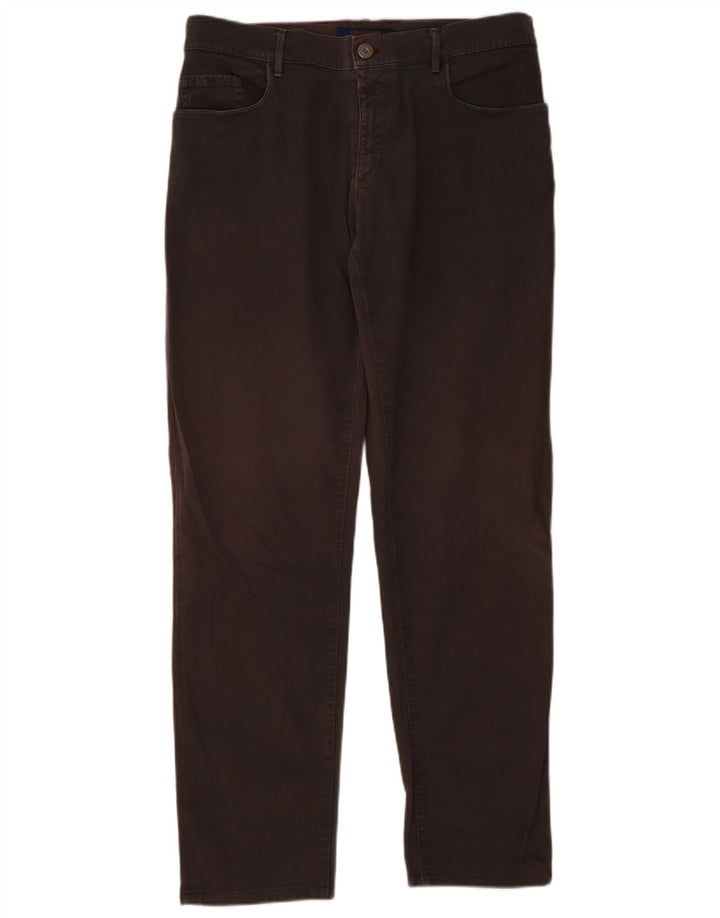Calça casual reta masculina Trussardi W36 L34 cinza