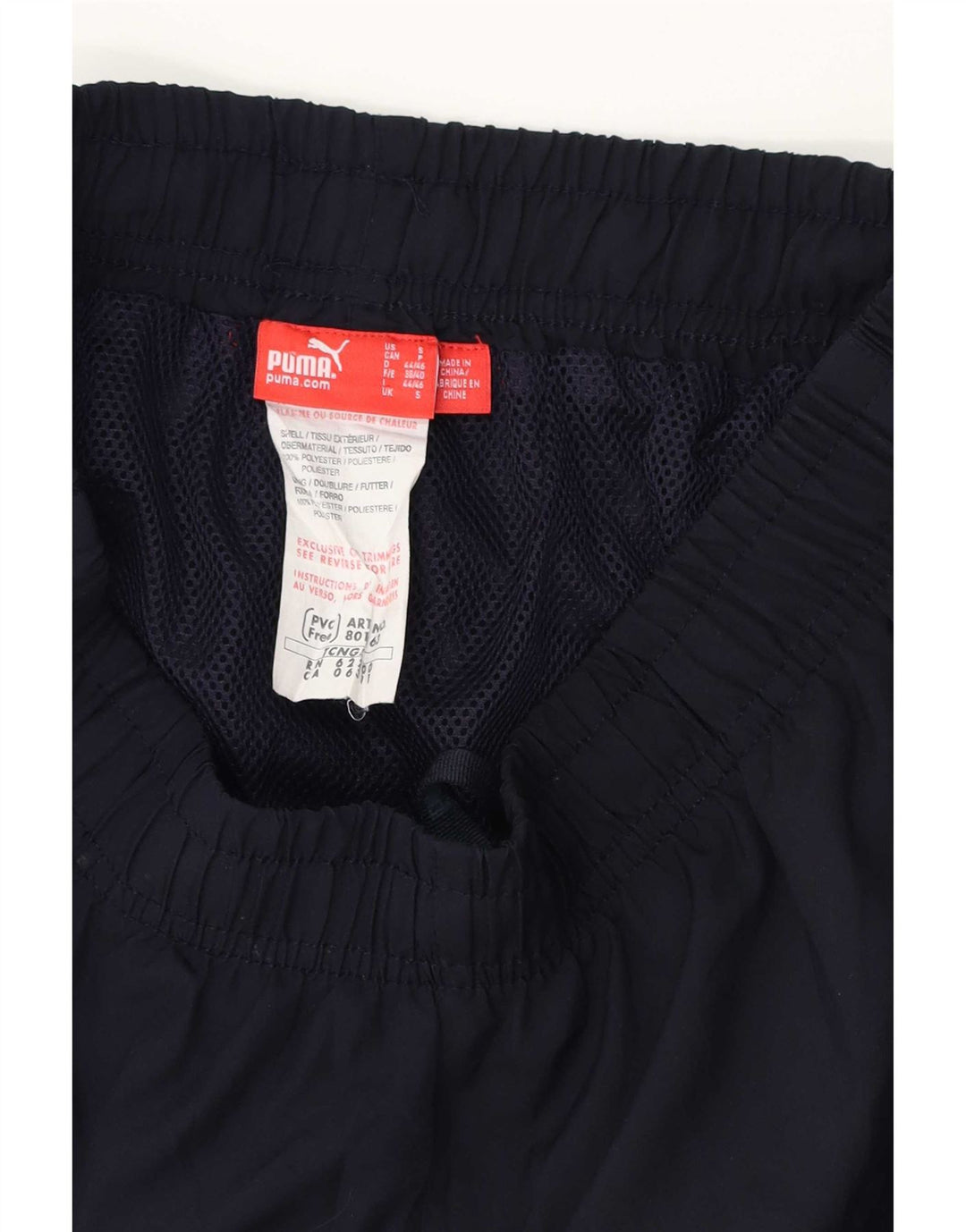 Shorts esportivos masculinos Puma pequenos poliéster azul marinho