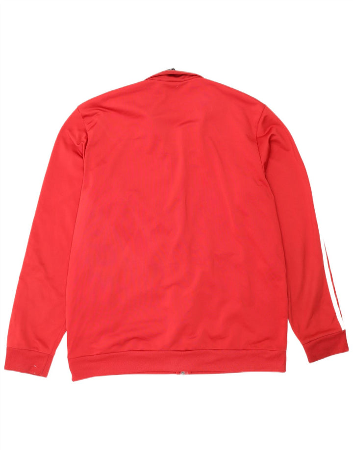 Adidas Mens Tracksuit Top Jacket XL Vermelho Poliéster