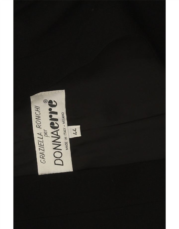 Jaqueta blazer feminina vintage com 1 botão IT 44 médio preto