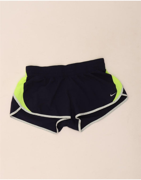 Nike Womens Dri Fit Loose Sport Shorts UK 14 Grande Azul Marinho Esportes