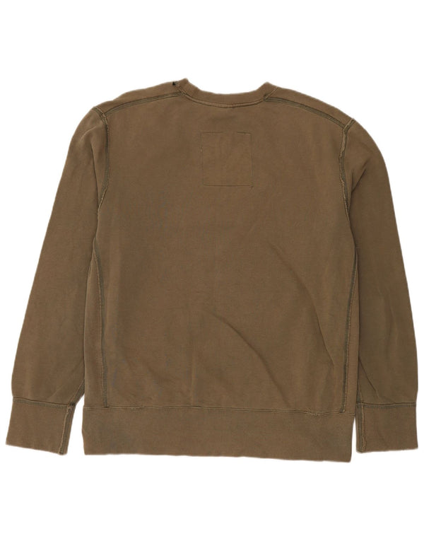 G-STAR masculino 3301 moletom gráfico jumper XL algodão cáqui