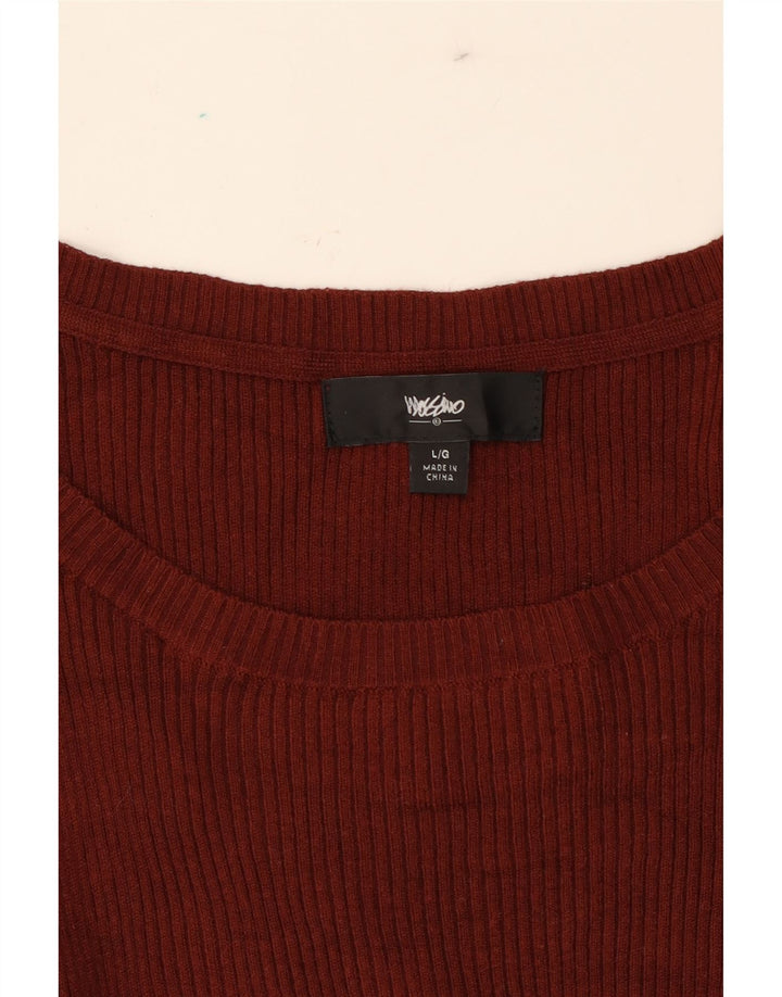 MOSSIMO Womens A-Line Dress UK 14 Large Brown Acrylic Vintage Mossimo and Second-Hand Mossimo from Messina Hembry 