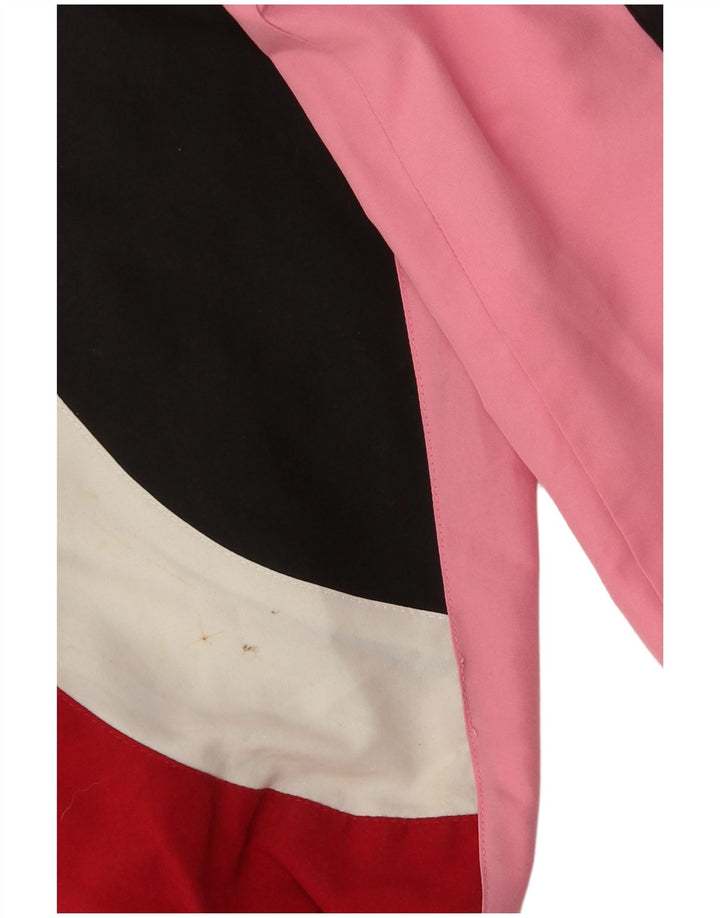 Poliéster preto pequeno de Colorblock do revestimento superior do fato de treino dos homens do vintage