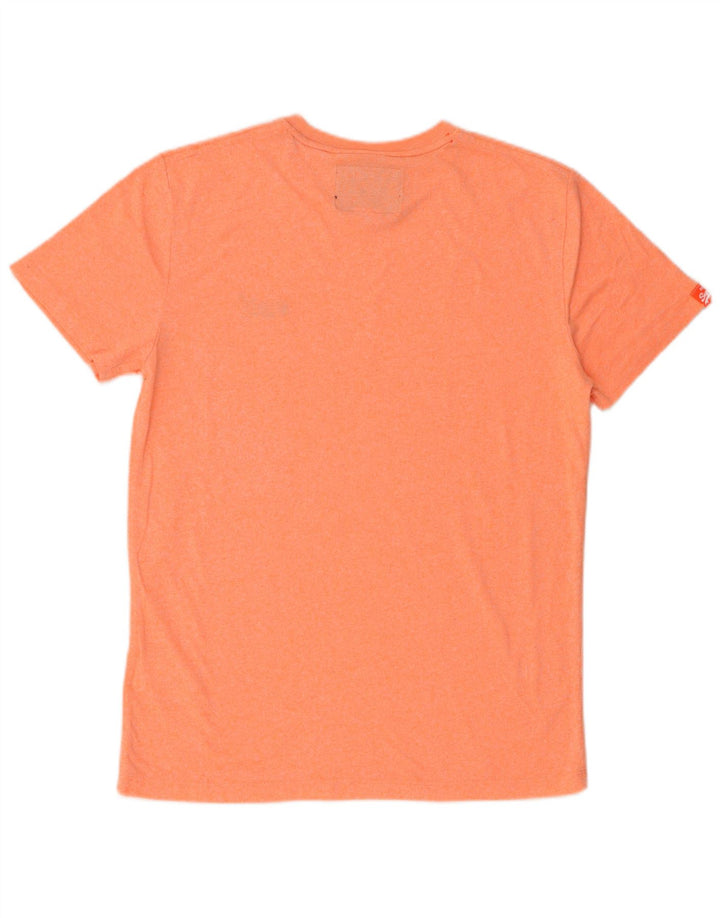 Camiseta masculina Superdry Top grande algodão laranja