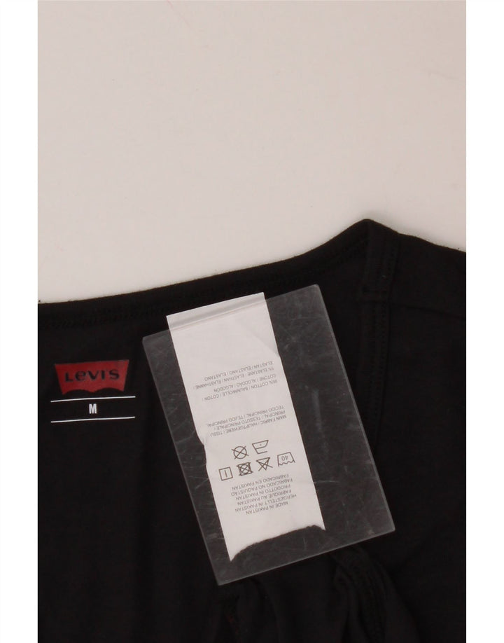 Camiseta masculina LEVI'S Top médio algodão preto