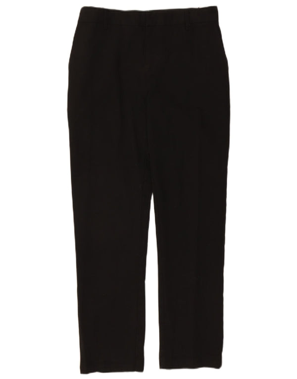 Calças casuais retas para meninos Marks & Spencer 14-15 anos W28 L28 pretas