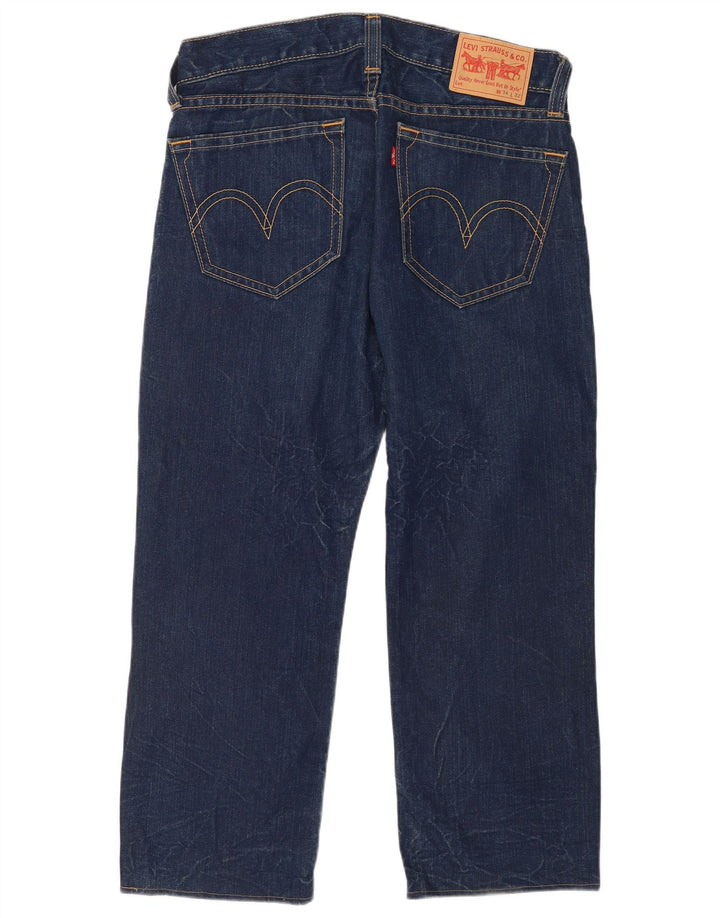 Calça jeans solta masculina Levi's W34 L27 algodão azul marinho