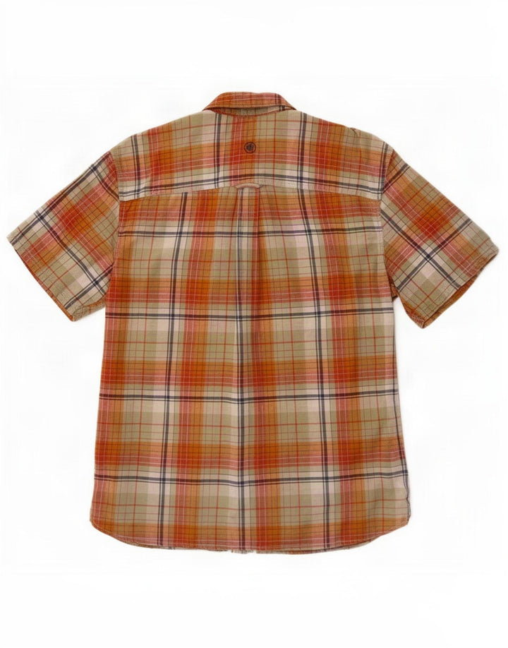Camisa masculina de manga curta Fat Face média xadrez multicolorida