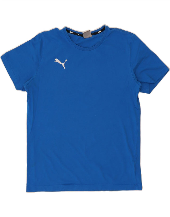 PUMA Mens T-Shirt Top Medium Blue Cotton Vintage Puma and Second-Hand Puma from Messina Hembry 