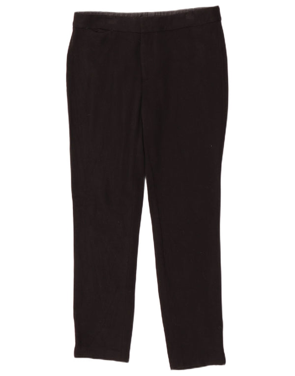 Ralph Lauren Calça feminina casual slim US 6 médio W28 L27 preta viscose