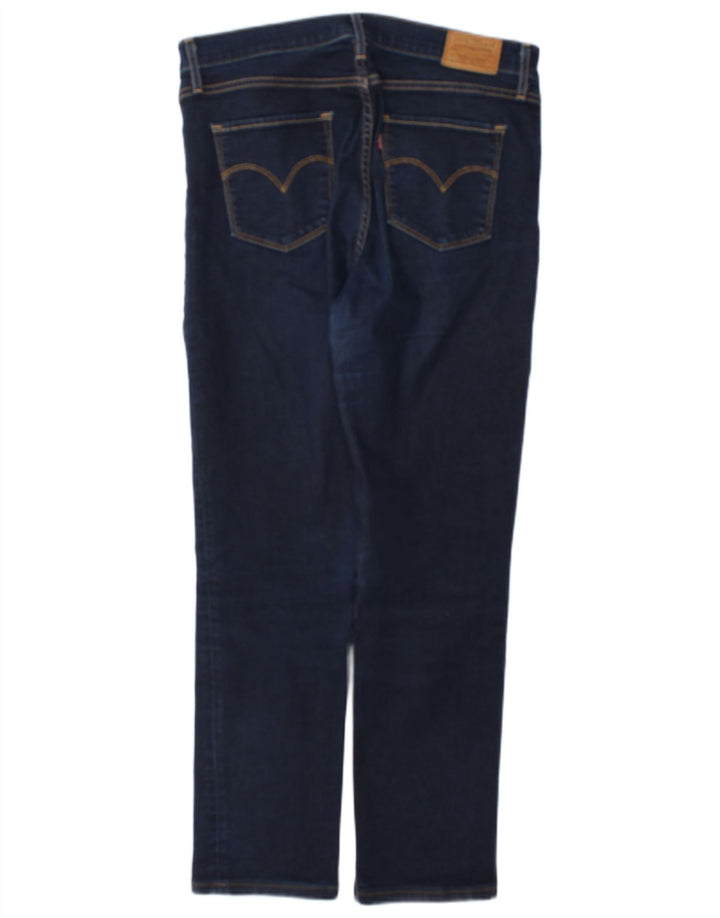 Jeans slim feminino Levi's W31 L27 algodão azul marinho