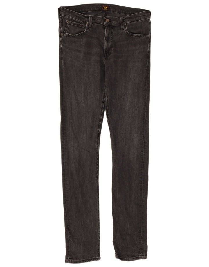 Lee Mens Luke Slim Jeans W32 L36 Algodão Cinza