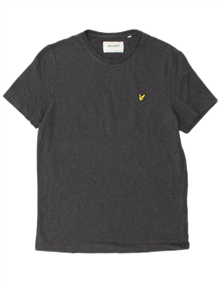 Camiseta masculina Lyle & Scott grande algodão cinza