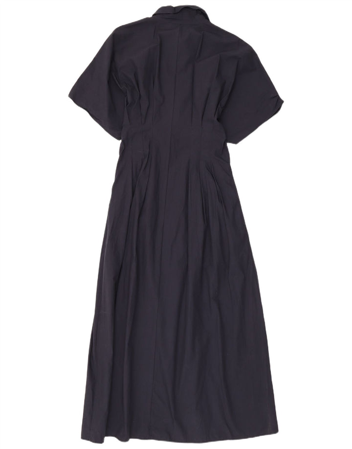 Vestido maxi feminino Zara Reino Unido 12 médio azul marinho