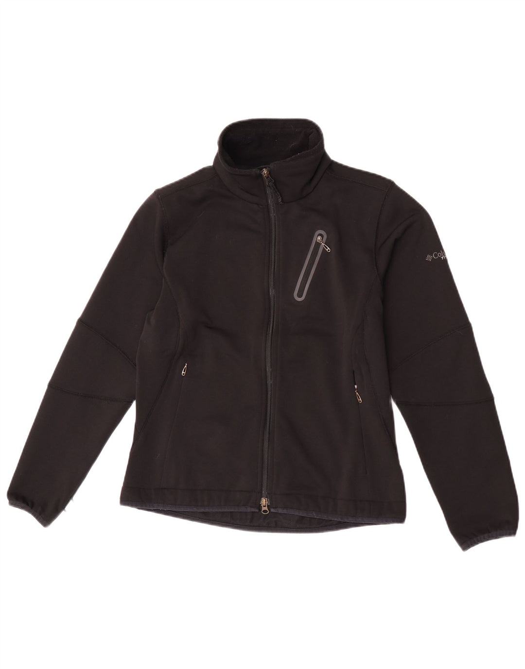 Columbia Womens Liner Tracksuit Top Jacket UK 12 Médio Preto Poliéster