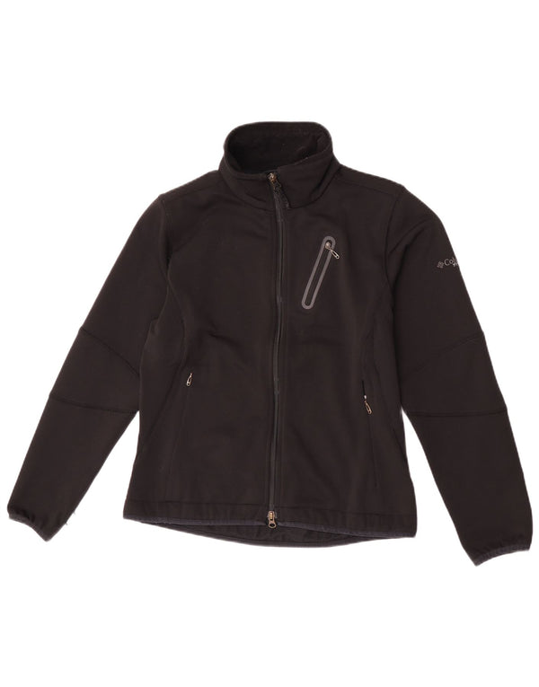 Columbia Womens Liner Tracksuit Top Jacket UK 12 Médio Preto Poliéster