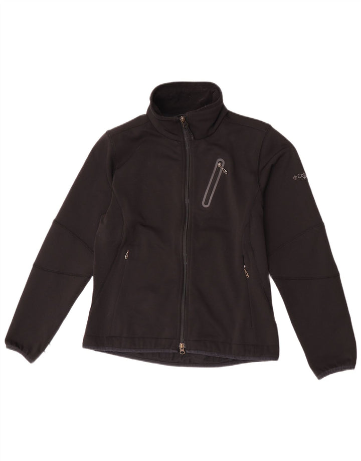 Columbia Womens Liner Tracksuit Top Jacket UK 12 Médio Preto Poliéster