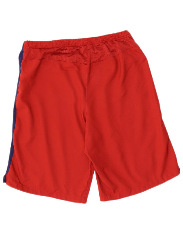 Nike Mens FCB Sport Shorts Pequeno Poliéster Colorblock Vermelho