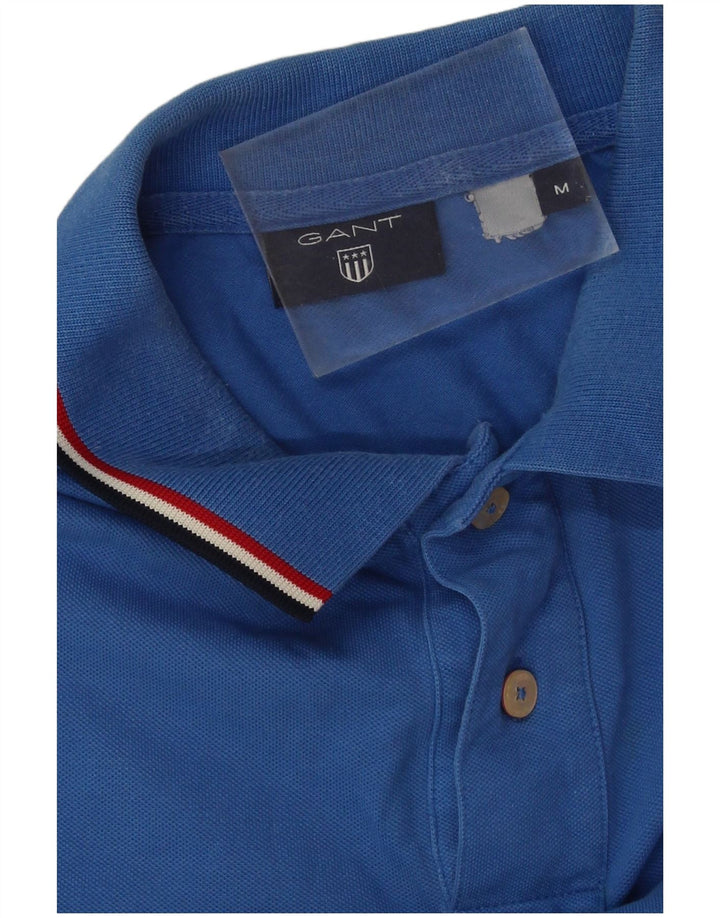 Camisa polo masculina Gant médio algodão azul