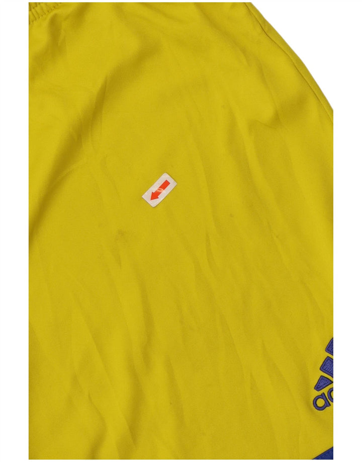 ADIDAS Mens Climalite Sport Shorts Pequeno Poliéster Amarelo