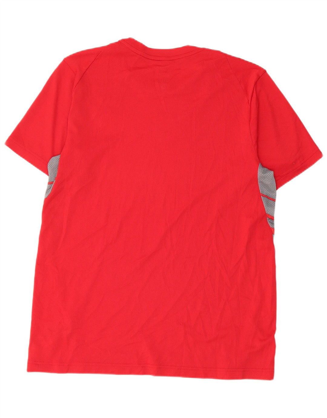 Camiseta masculina Nike Dri Fit Top grande poliéster colorblock vermelho