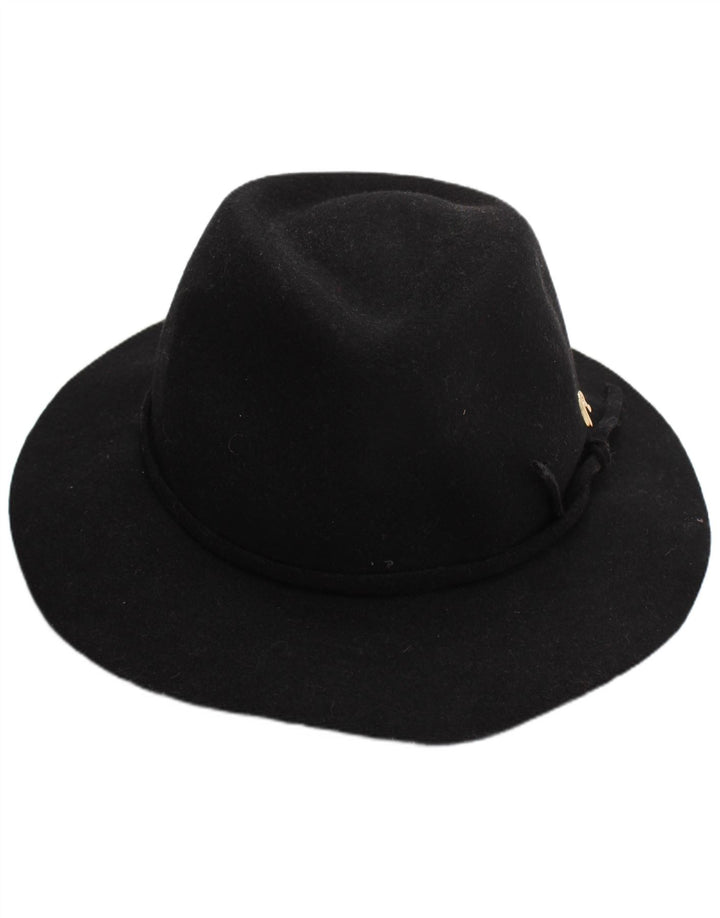 Chapéu Fedora feminino Replay, tamanho único, lã preta, clássico