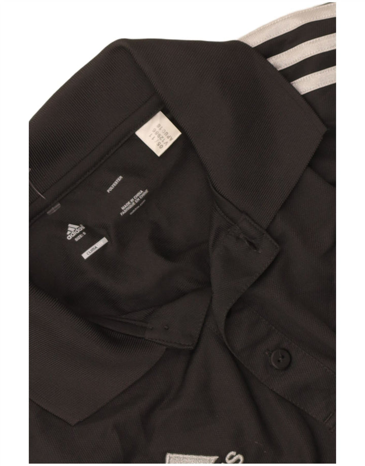 Camisa polo masculina Adidas Liverpool Graphic pequena cinza colorblock poliéster