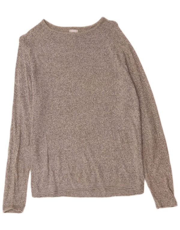 Zara Top masculino manga comprida grande cinza manchado