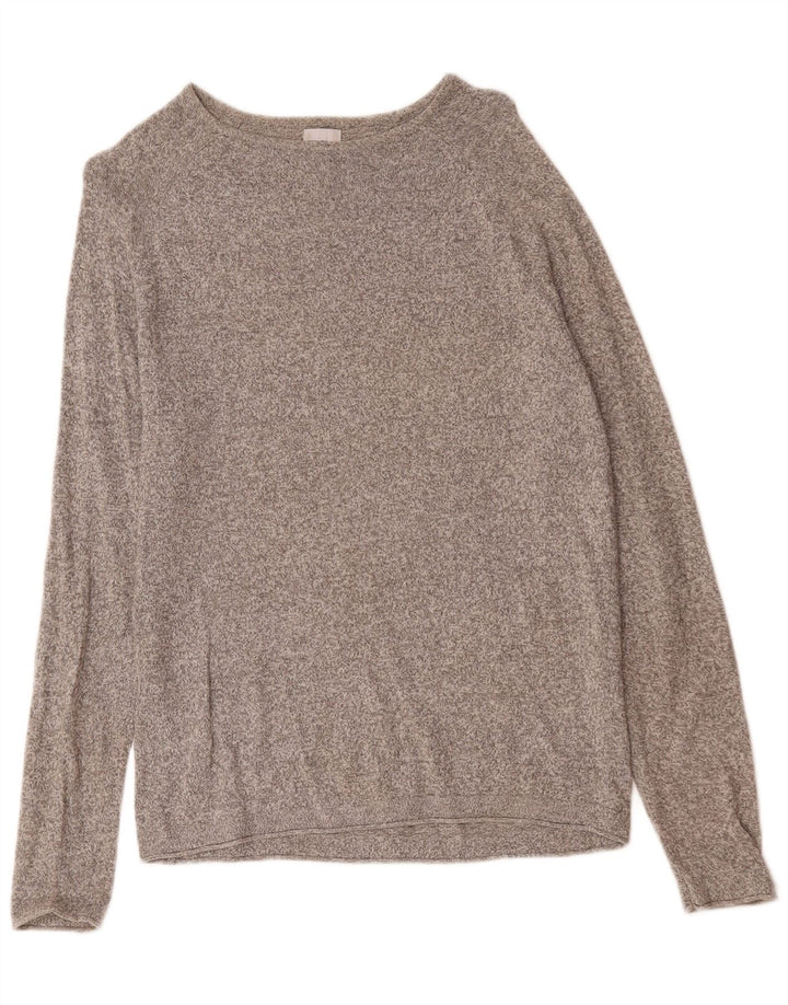 Zara Top masculino manga comprida grande cinza manchado