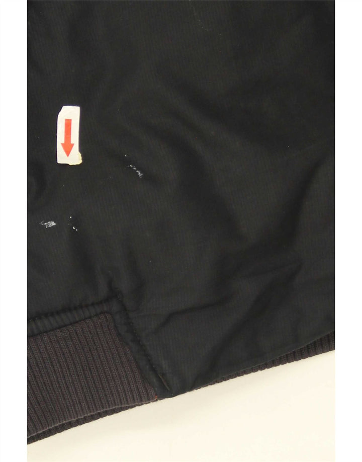 Jaqueta masculina Nike acolchoada com capuz UK 38 poliéster colorblock preto médio