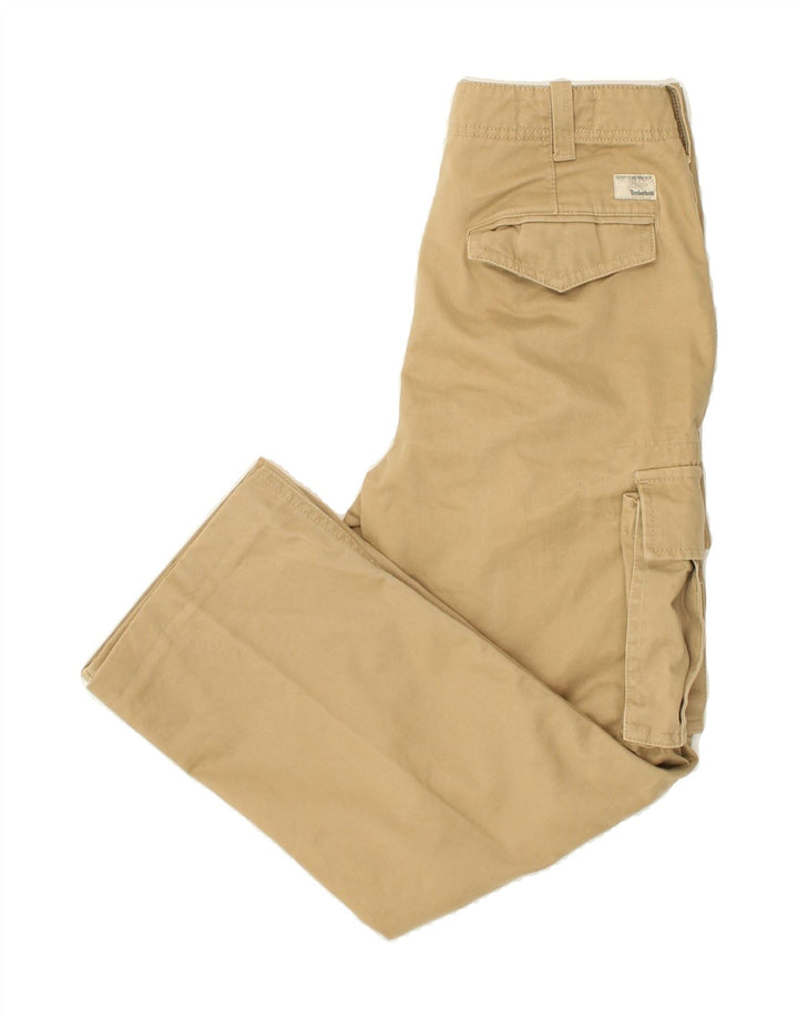 TIMBERLAND Mens Straight Cargo Trousers W28 L27 Beige Cotton Vintage Timberland and Second-Hand Timberland from Messina Hembry 