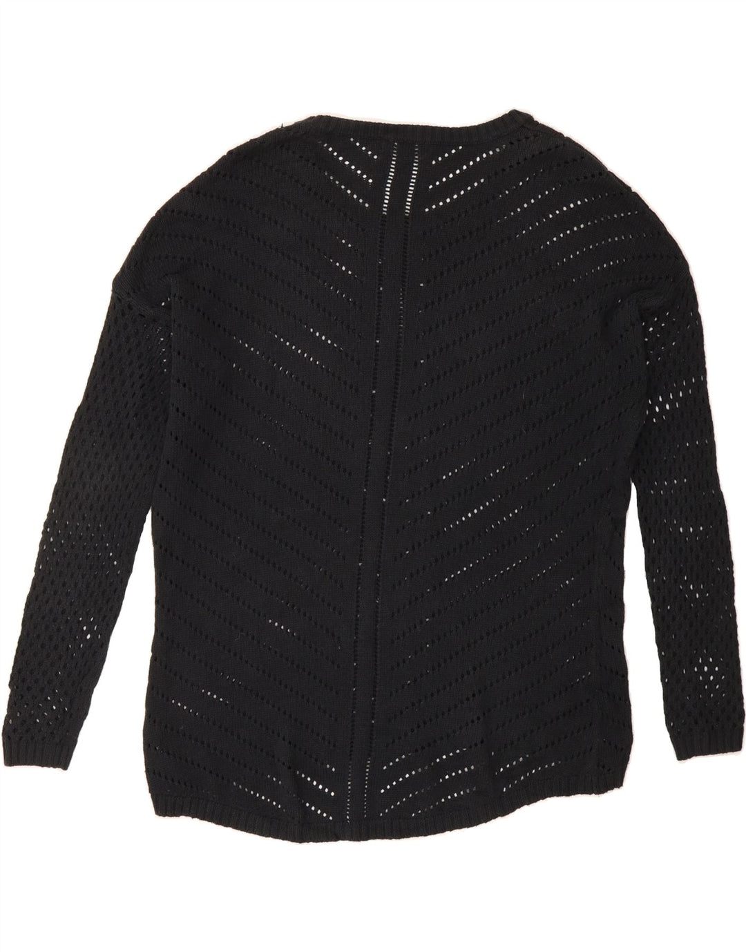 PRANA Womens Oversized Boat Neck Jumper Sweater UK 4 XS Black Vintage Prana and Second-Hand Prana from Messina Hembry 