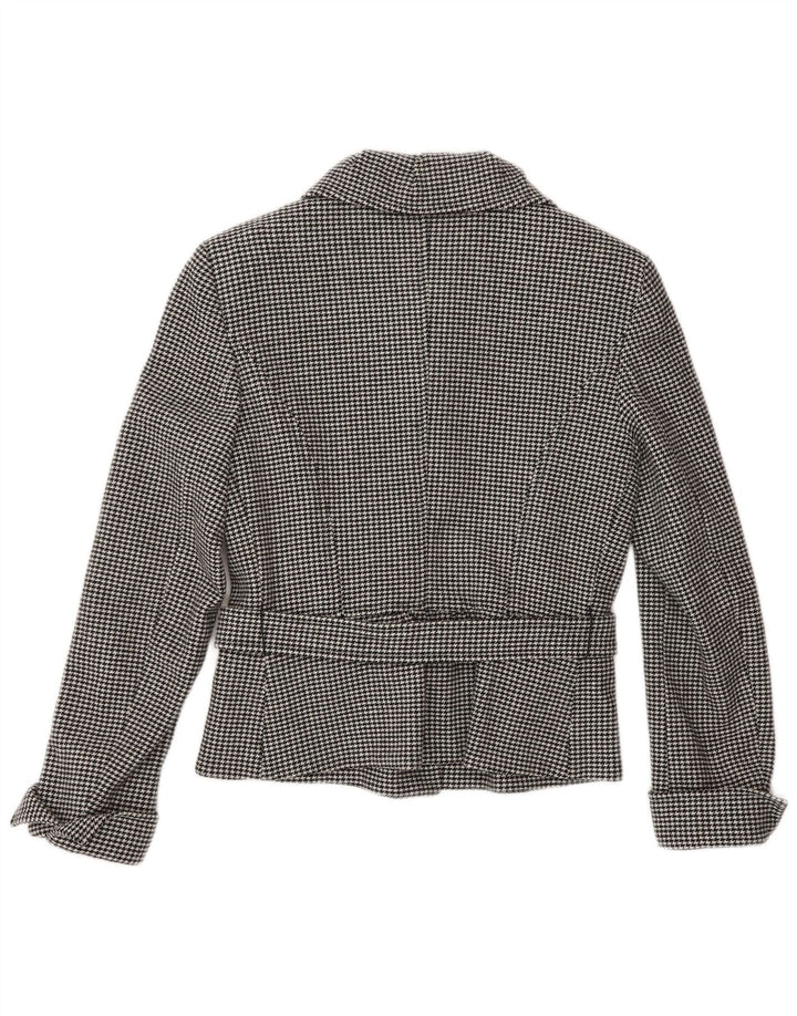 Conjunto de saia feminina MAX MARA com 4 botões e 2 peças Reino Unido 10 pequeno W28 cinza clássico