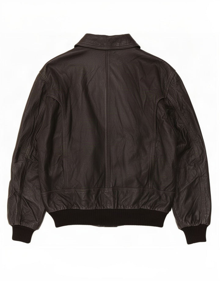 Jaqueta de couro masculina Michel IT 50 grande preta