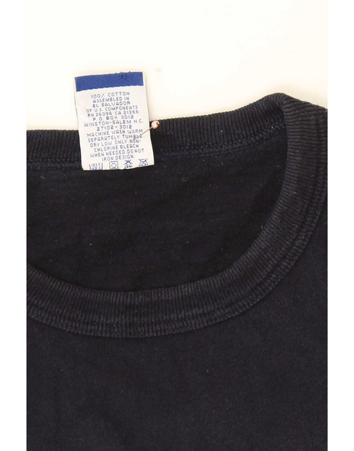 Camiseta masculina Champion Graphic Top Médio Algodão Azul Marinho