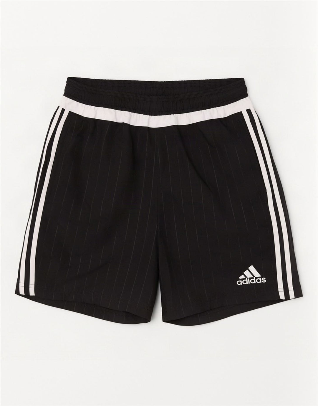 Adidas Mens Sport Shorts Médio Preto Listrado Poliéster