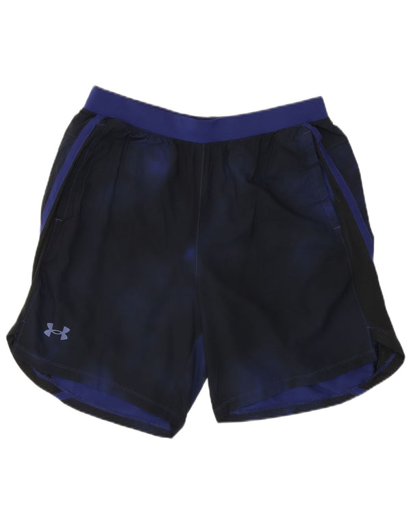 Under Armour Mens Sport Shorts Grande Azul Marinho Tie Dye Poliéster