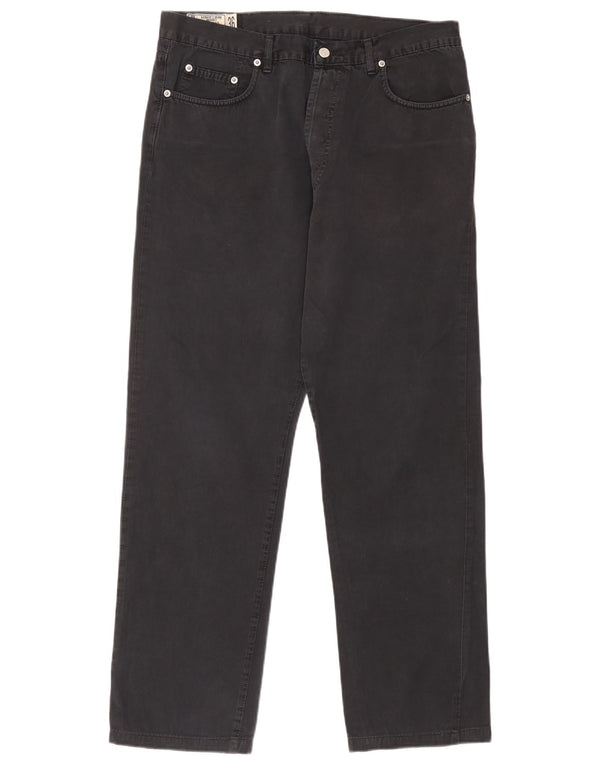 Uniforme masculino jeans reto W36 L30 algodão preto