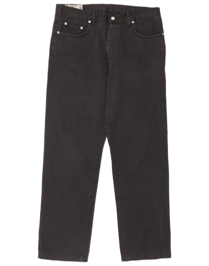 Uniforme masculino jeans reto W36 L30 algodão preto