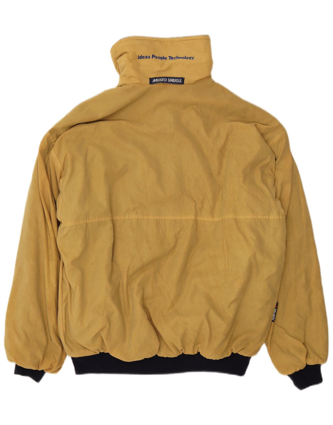 Musto Mens Graphic Bomber Jacket UK 38 Poliéster Amarelo Médio Náutico
