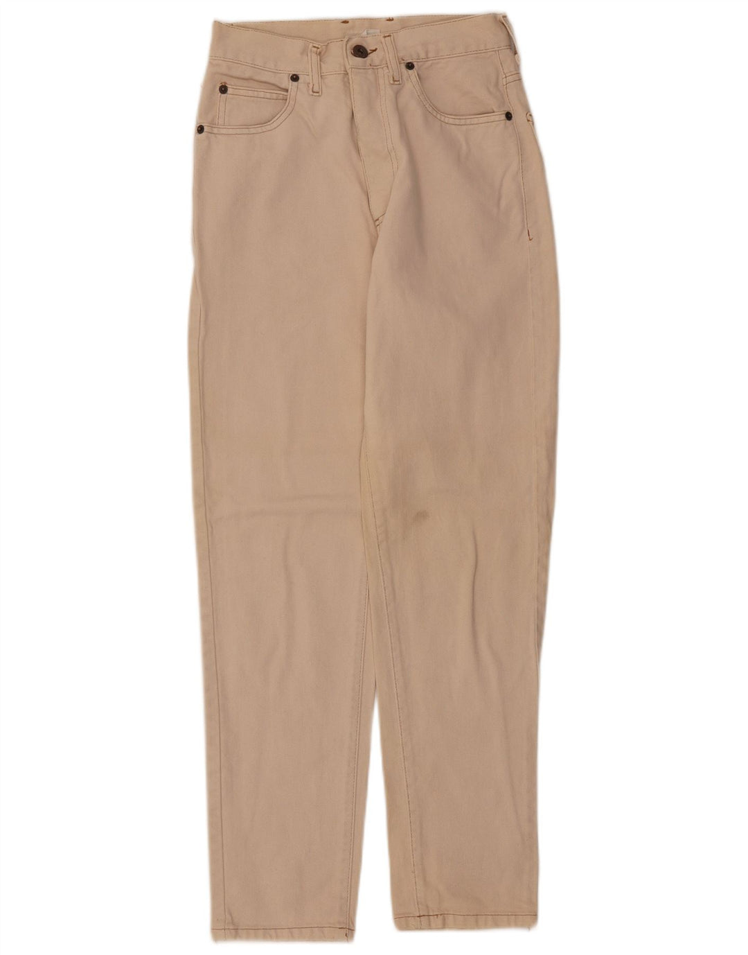 Calça feminina casual cônica GUESS W26 L28 algodão bege